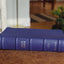 NIV, Side-Column Reference Bible (Deep Study at a Portable Size), Personal Size, Premium Goatskin Leather, Blue, Premier Collection, Art Gilded Edges, Comfort Print