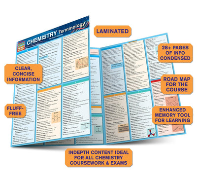 Chemistry Terminology QuickStudy Laminated Reference Guide (QuickStudy Academic)
