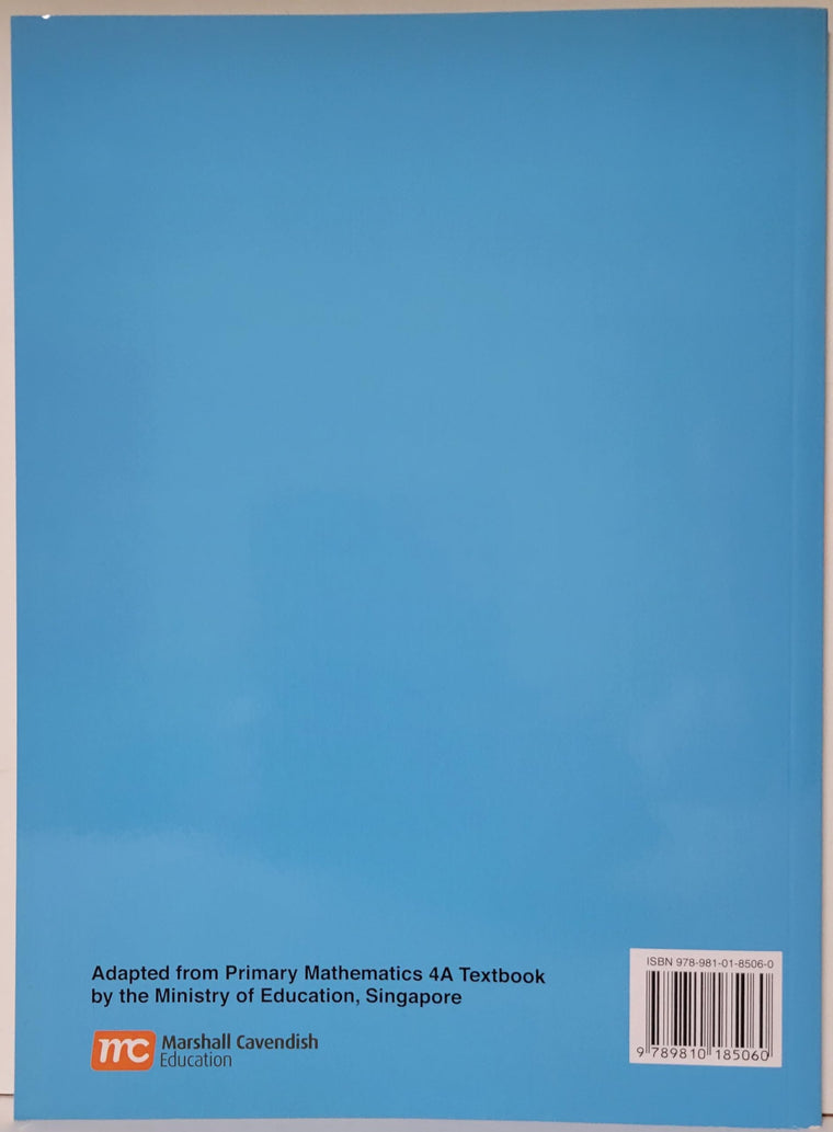 Primary Mathematics 4A Textbook U.S. Edition — back cover