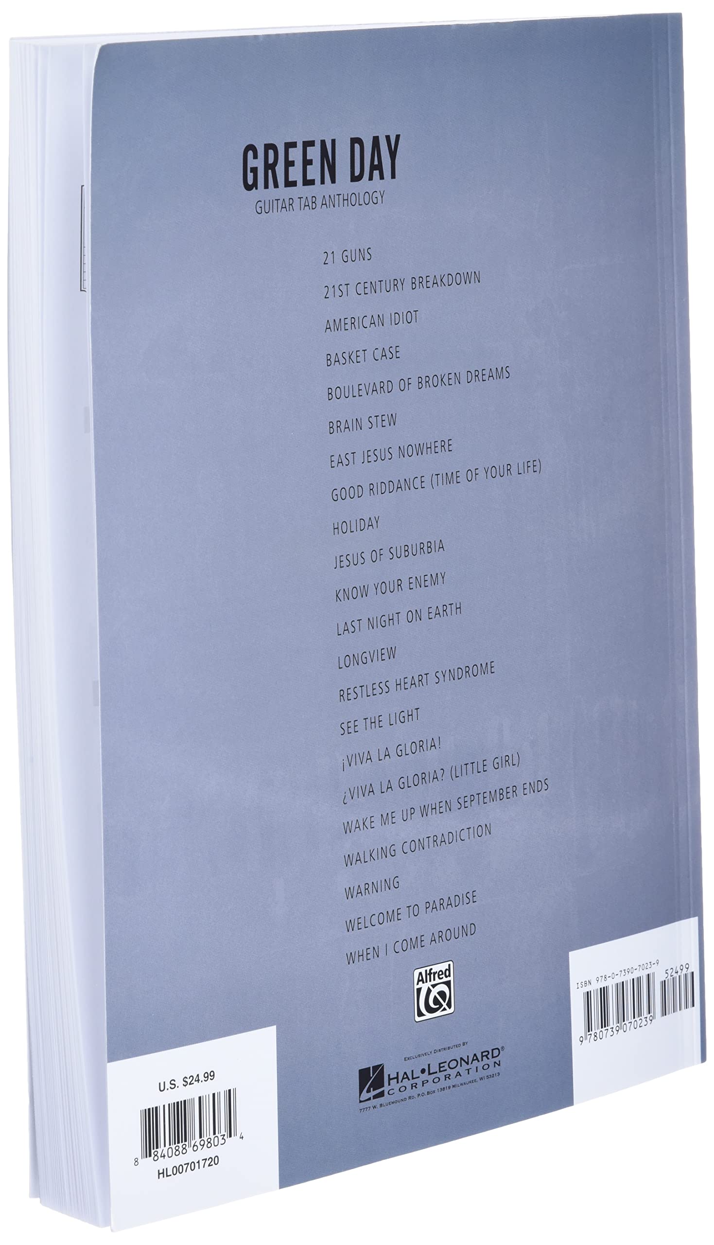 Green Day - Guitar Tab Songbook  22 Greatest Hits for Guitar  Includes American Idiot, Basket Case, Boulevard of Broken Dreams, and More  Authentic ... and Alternative Fans (Guitar TAB Anthology)