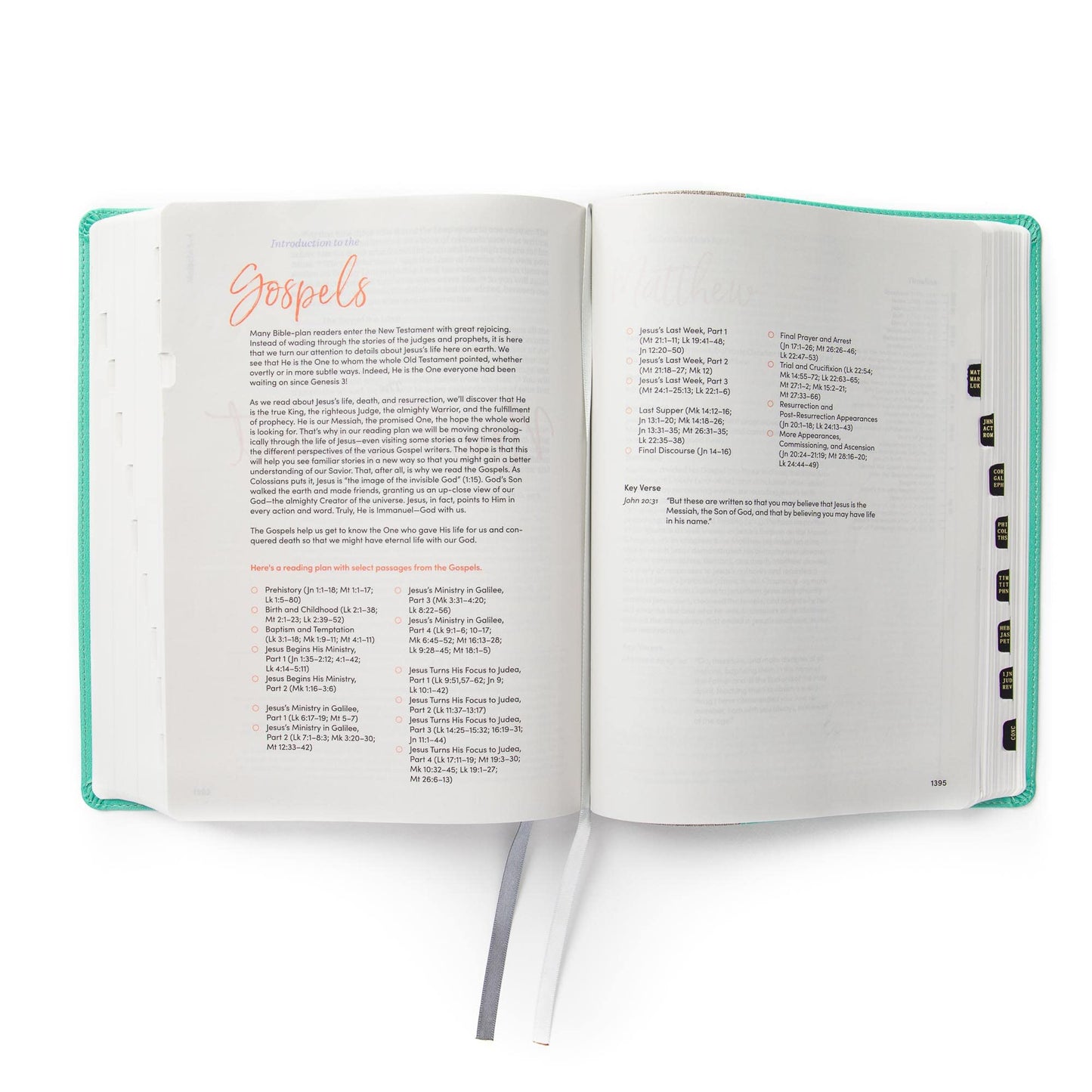CSB Lifeway Women's Bible, Gray/Mint LeatherTouch, Indexed, Black Letter, Single-Column, Wide-Margins, Devotions, Articles, Word Studies, Character Profiles, Easy-to-Read Bible Serif Type