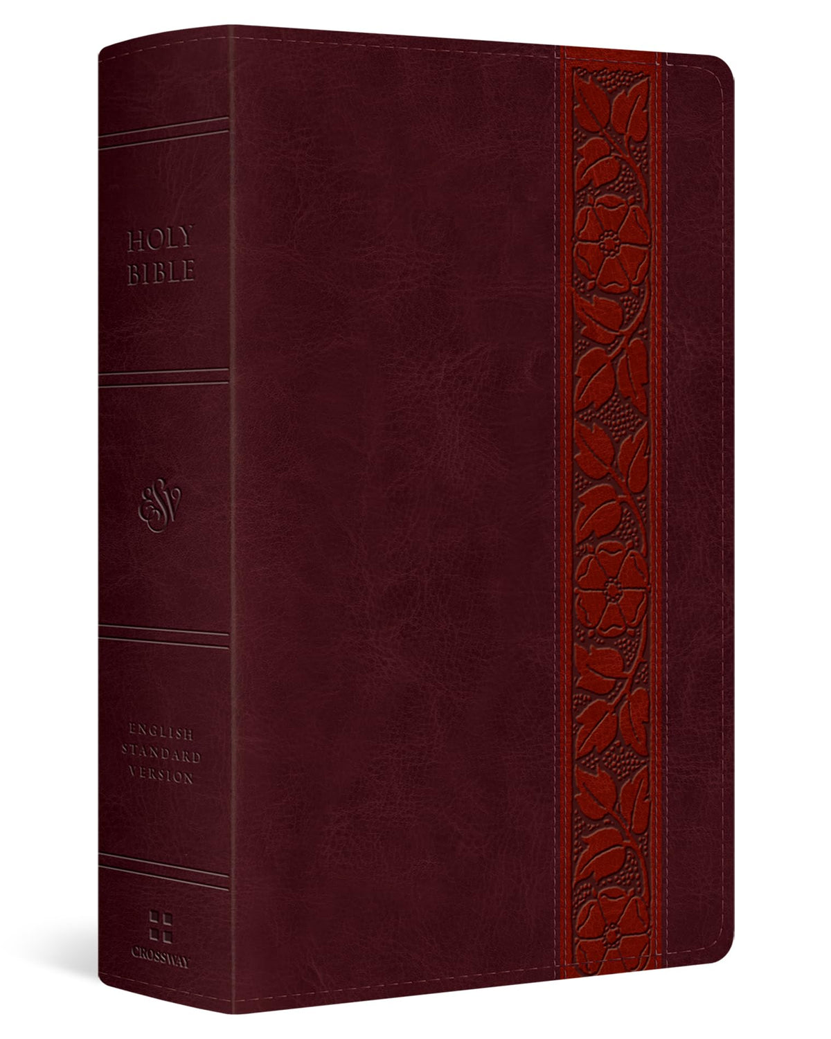 ESV Large Print Personal Size Bible, Red Letter (TruTone, Mahogany, Trellis Design): Holy Bible, English Standard Version