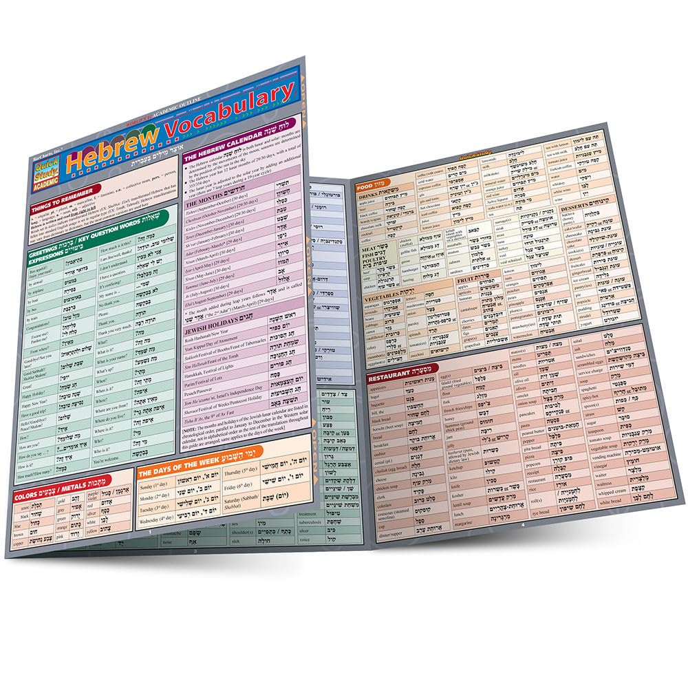 Hebrew Vocabulary (Quick Study Academic)