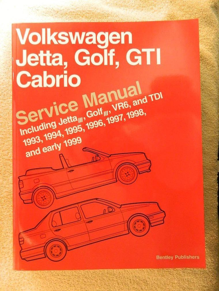 Volkswagen Jetta, Golf, GTI, Cabrio Service Manual: Jetta, Golf, GTI: 1993-1999; Cabrio: 1995-2002, Including 1.9L TDI, 2.0L and 2.8L VR6 [A3 Platform]