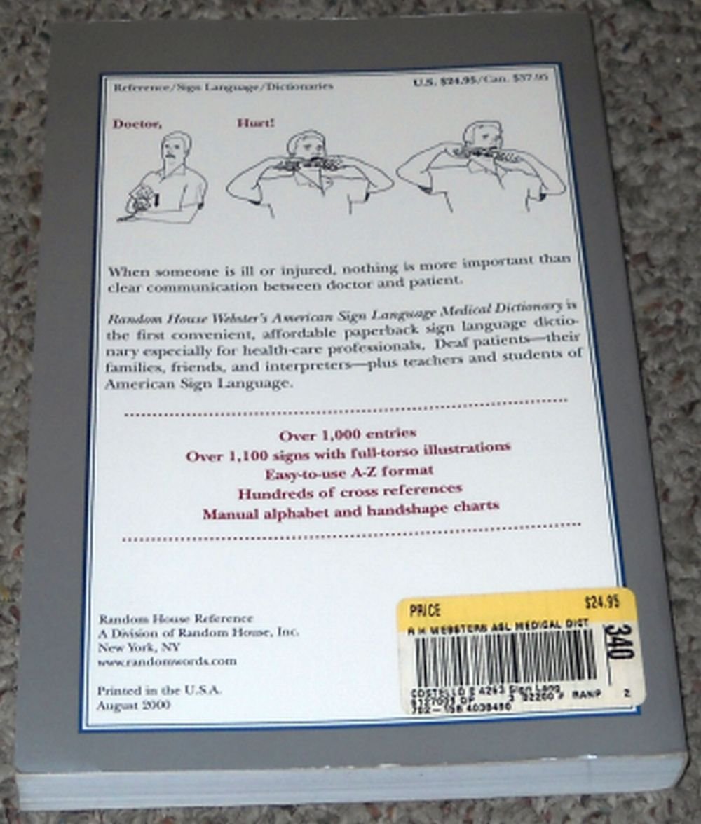 Random House Webster's American Sign Language Medical Dictio