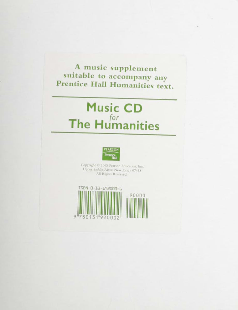 Music for the Humanities CD