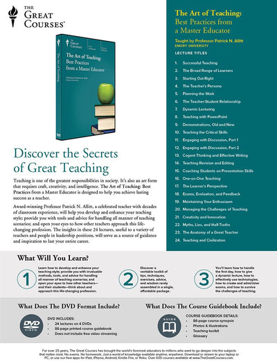 The Art of Teaching: Best Practices from a Master Educator