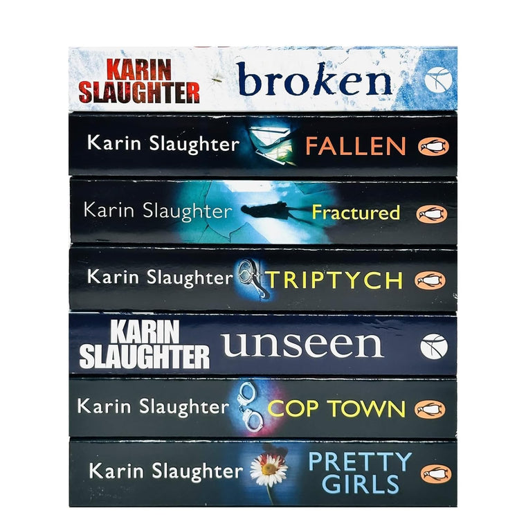 Will Trent Series 7 Books Collection Set By Karin Slaughter (Broken, Fallen, Fractured, Triptych, Unseen, Cop Town & Pretty Girls)