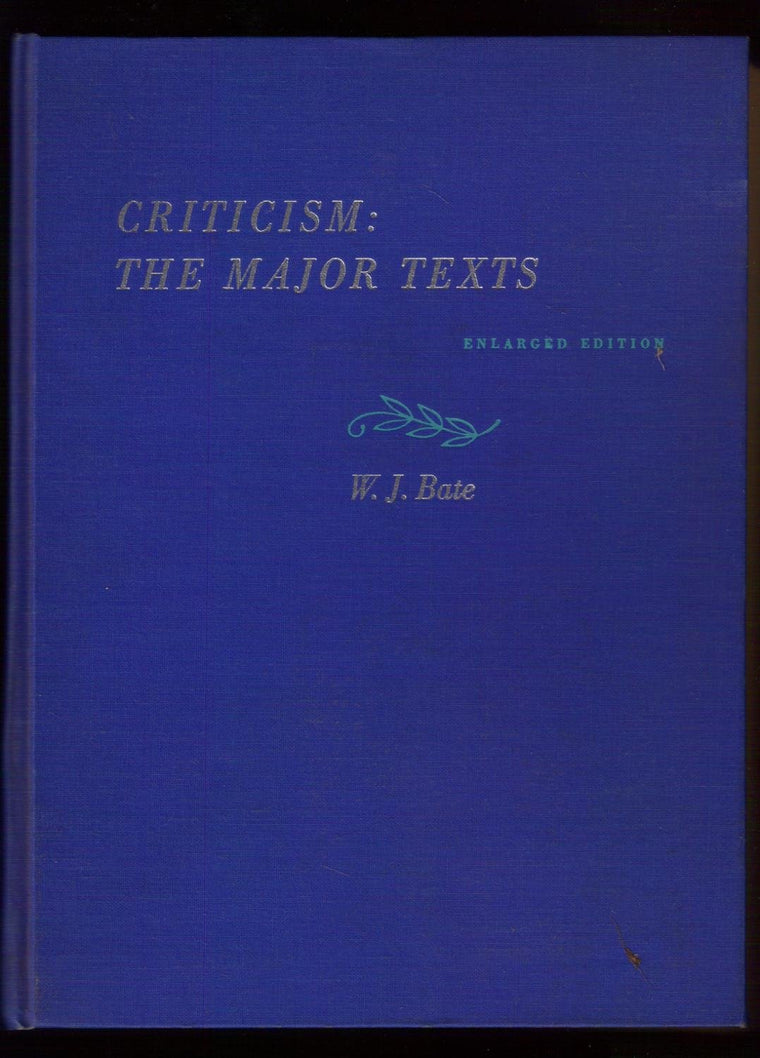 Criticism: The Major Texts