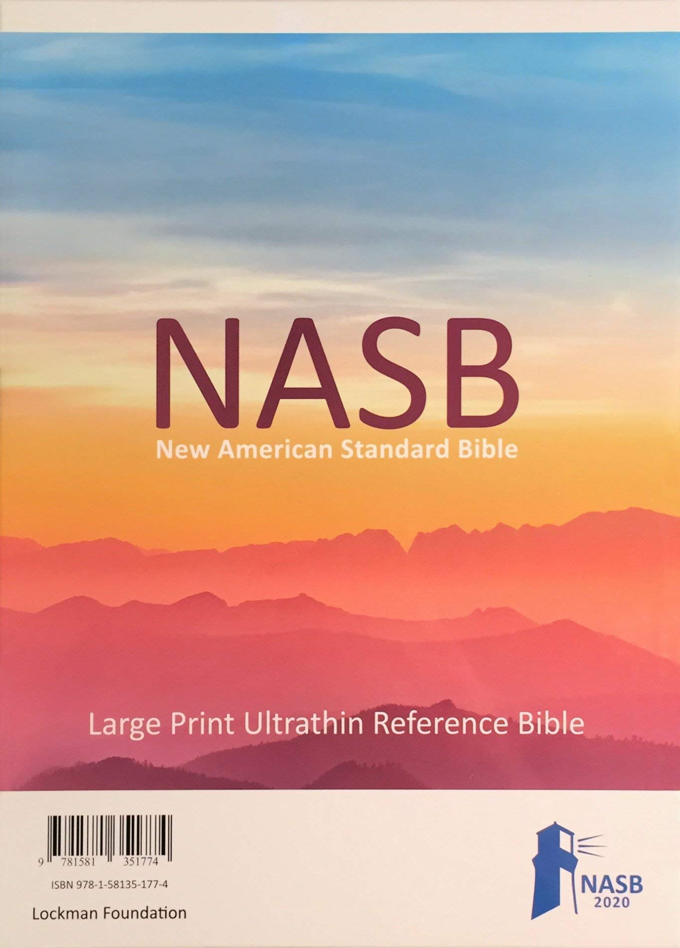 NASB Large Print Ultrathin Reference Bible, Brown, Leathertex, 2020 text