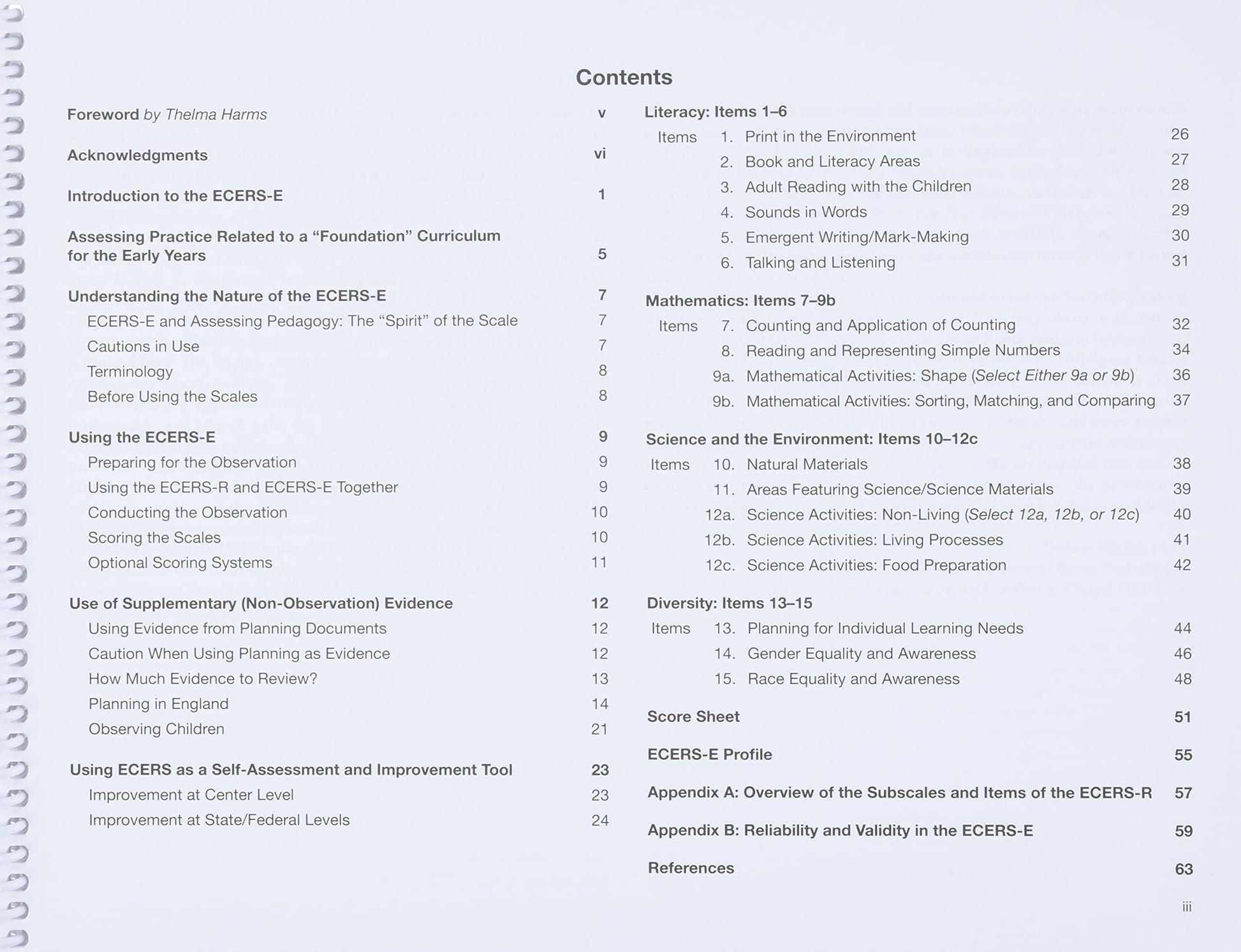 ECERS-E: The Four Curricular Subscales Extension to the Early Childhood Environment Rating Scale (ECERS-R) with Planning Notes