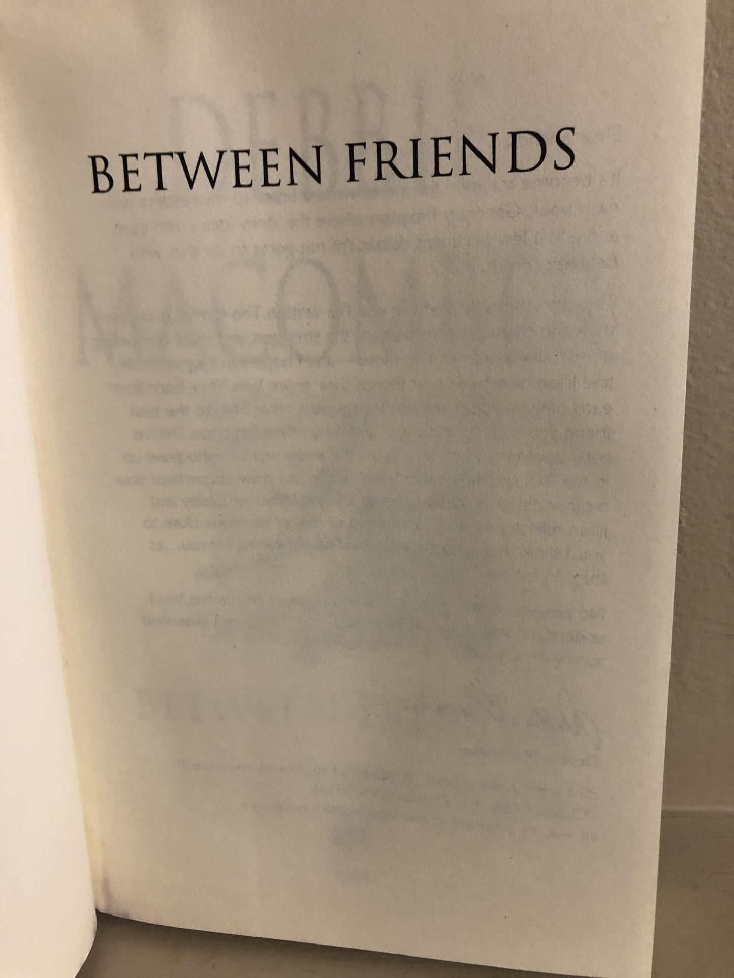 Between Friends