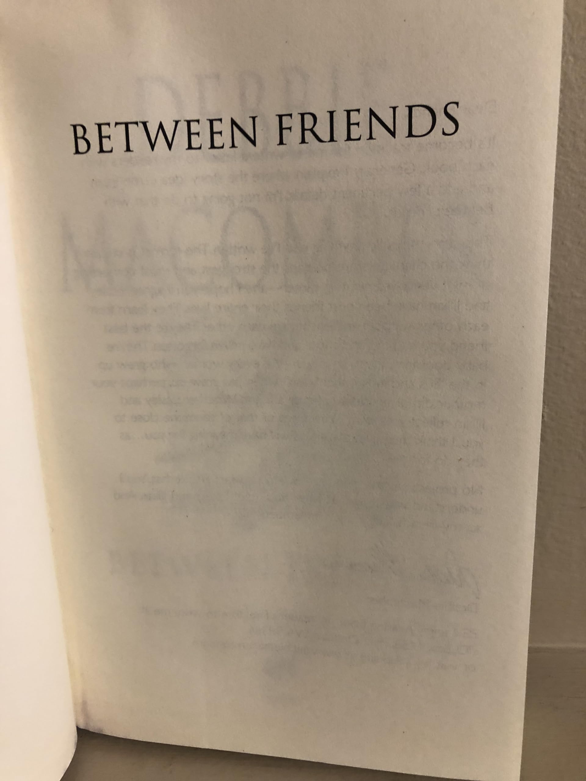 Between Friends