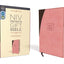 NIV, Premium Gift Bible, Leathersoft, Pink/Brown, Red Letter, Thumb Indexed, Comfort Print: The Perfect Bible for Any Gift-Giving Occasion
