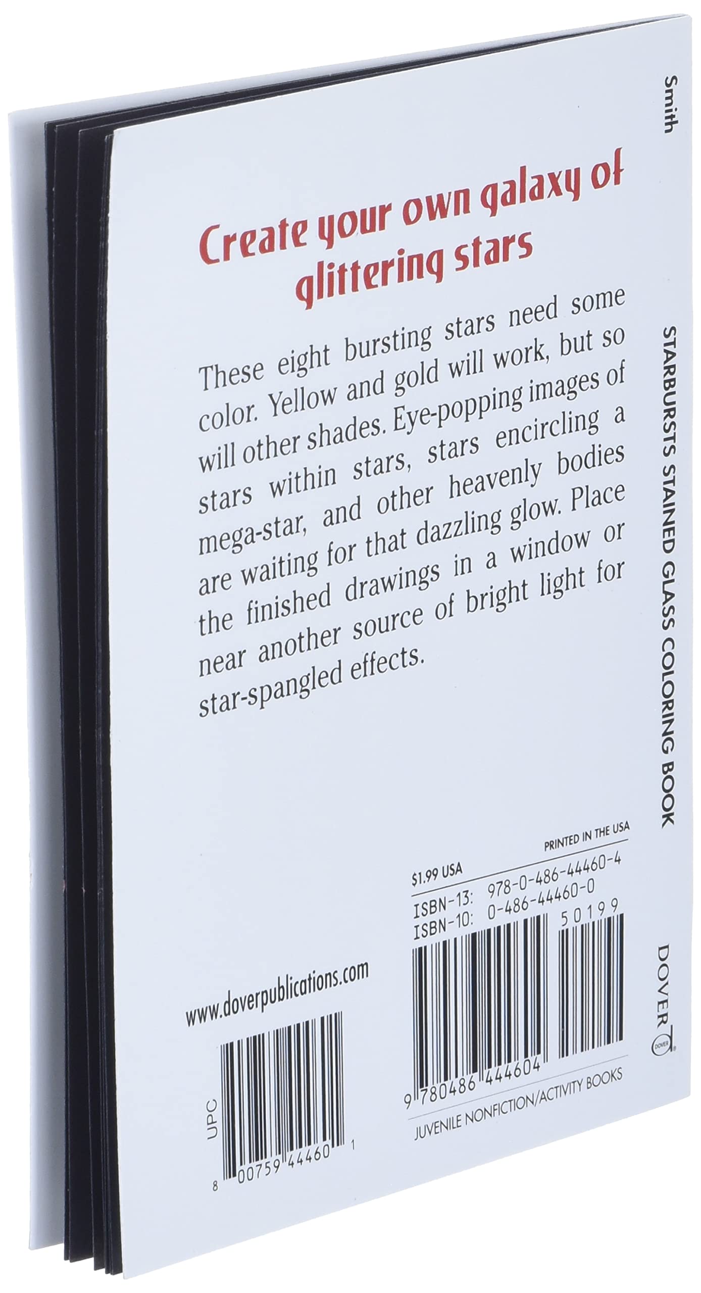 Starbursts Mini Stained Glass Coloring Book (Dover Little Activity Books: Art & Desig)