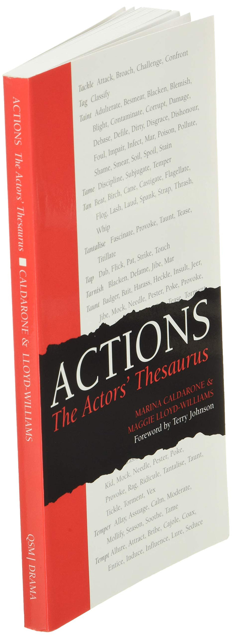 Actions: The Actors' Thesaurus — back cover