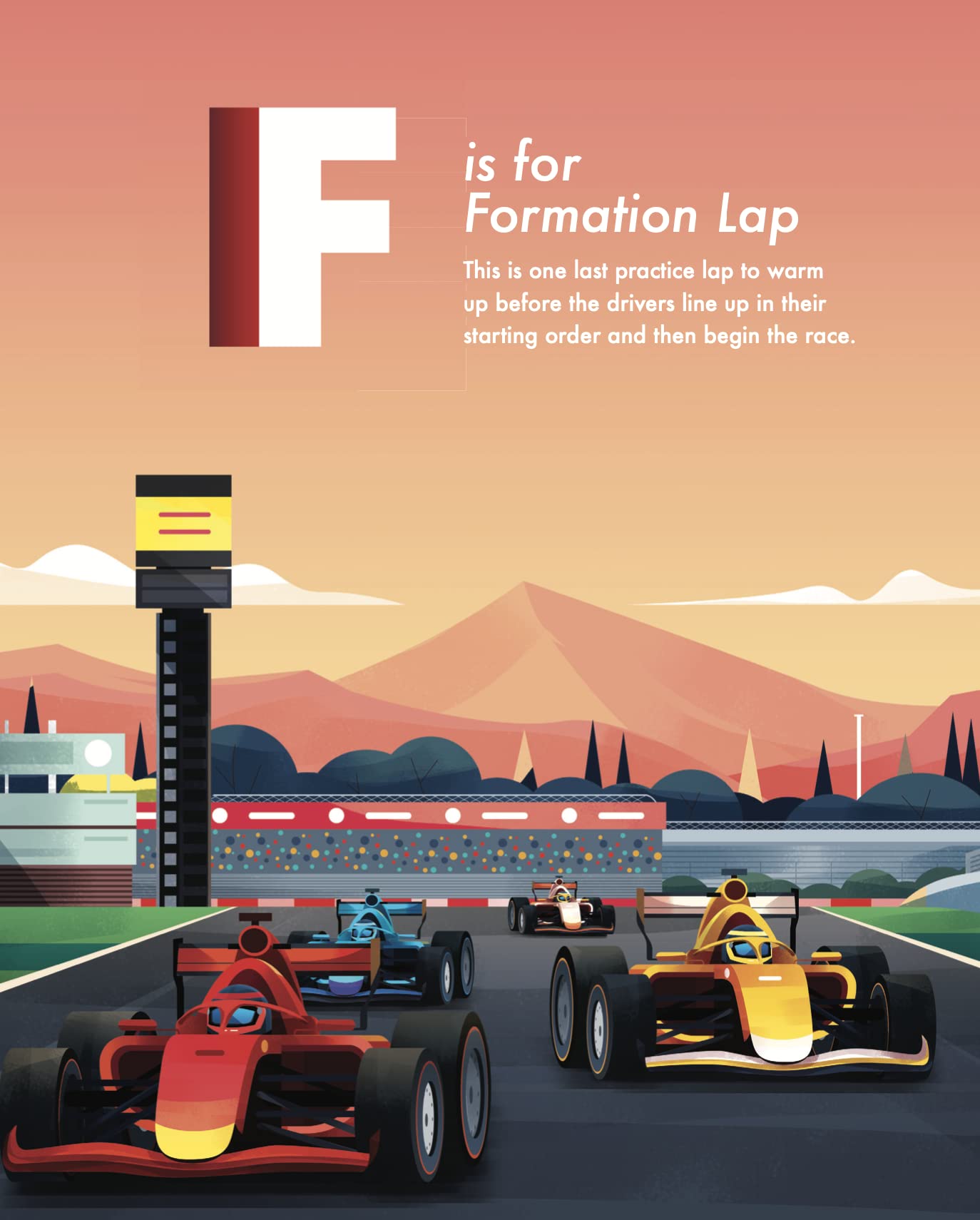 Red Racer Books Present ABCs of Racing: My First Guide to Formula 1 Racing, F1 Car Alphabet Book Fun for All Ages, English Edition