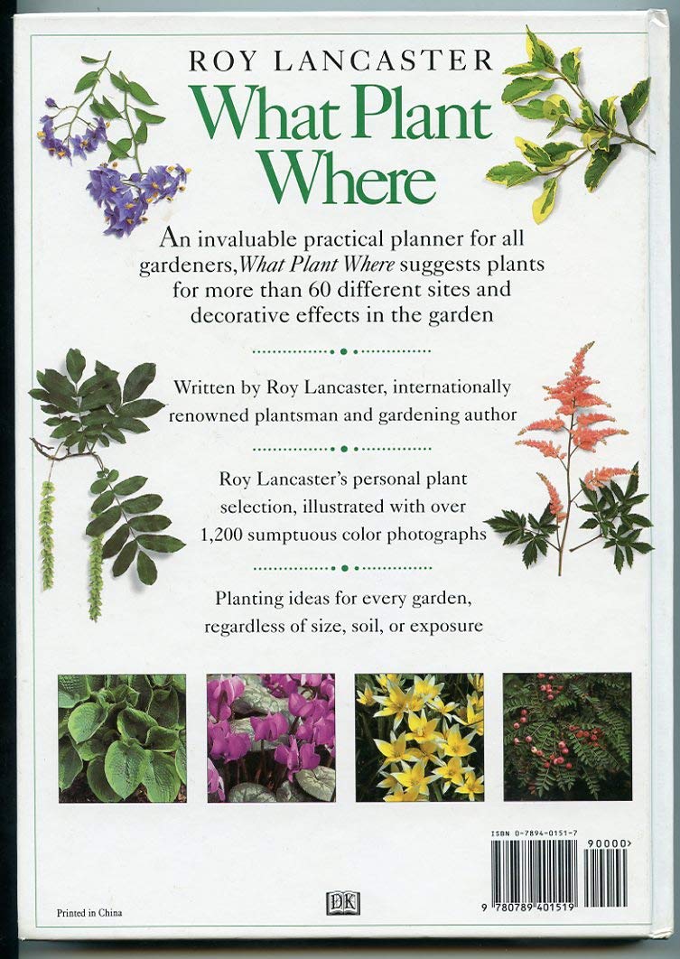 What Plant Where by Lancaster, Roy