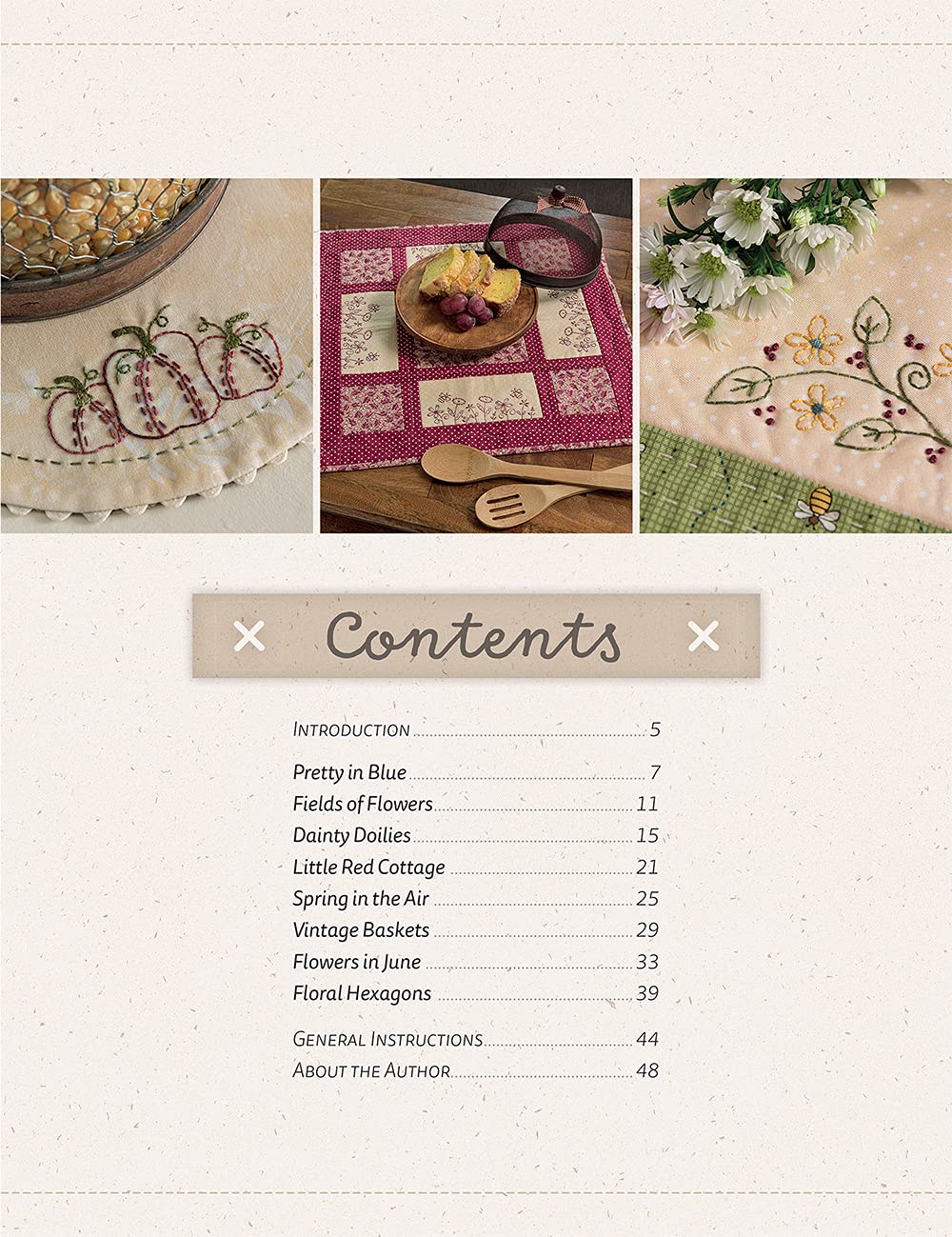 Tabletop Stitchery: Set Your Table with 12 Inviting Embroidery and Patchwork Patterns