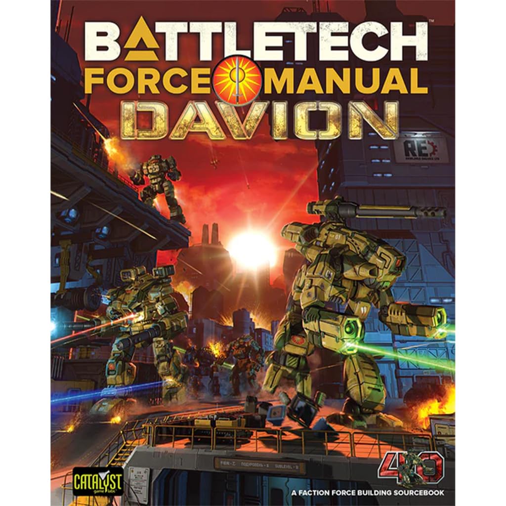 Catalyst Game Labs Battletech Force Manual Davion - Strategy Rolplaying Game Accessory - For 2+ Players and Ages 14+