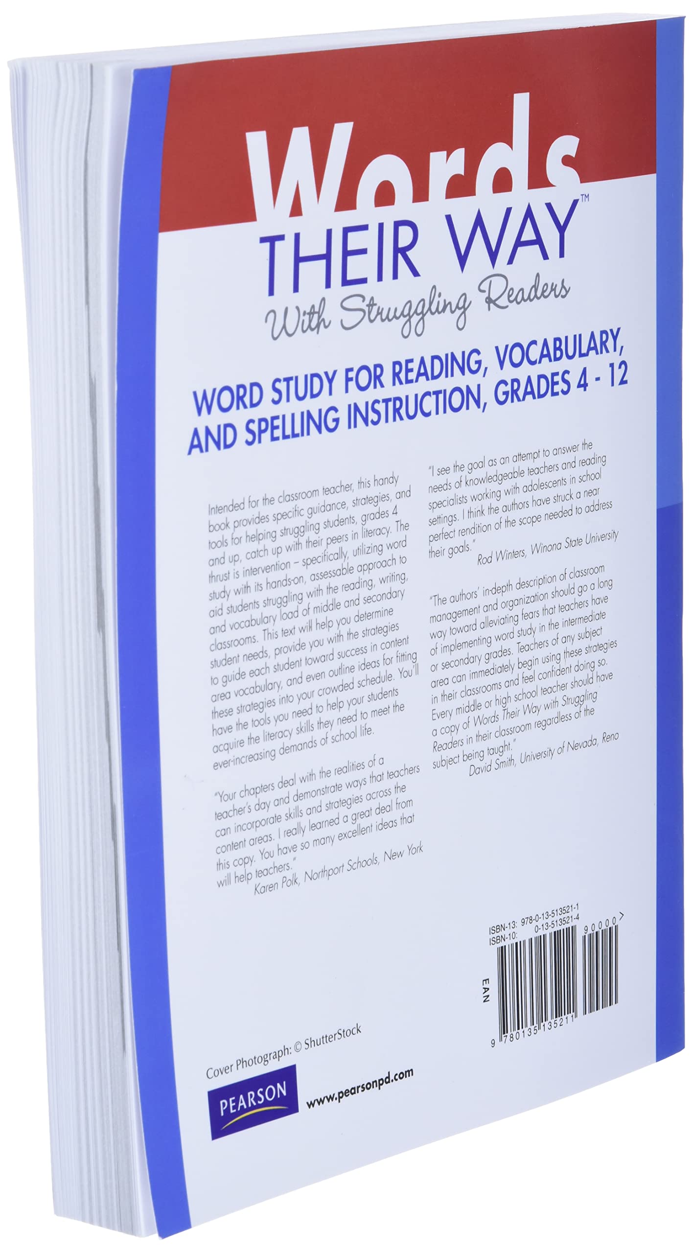 Words Their Way with Struggling Readers: Word Study for Reading, Vocabulary, and Spelling Instruction, Grades 4 - 12 (Words Their Way Series)