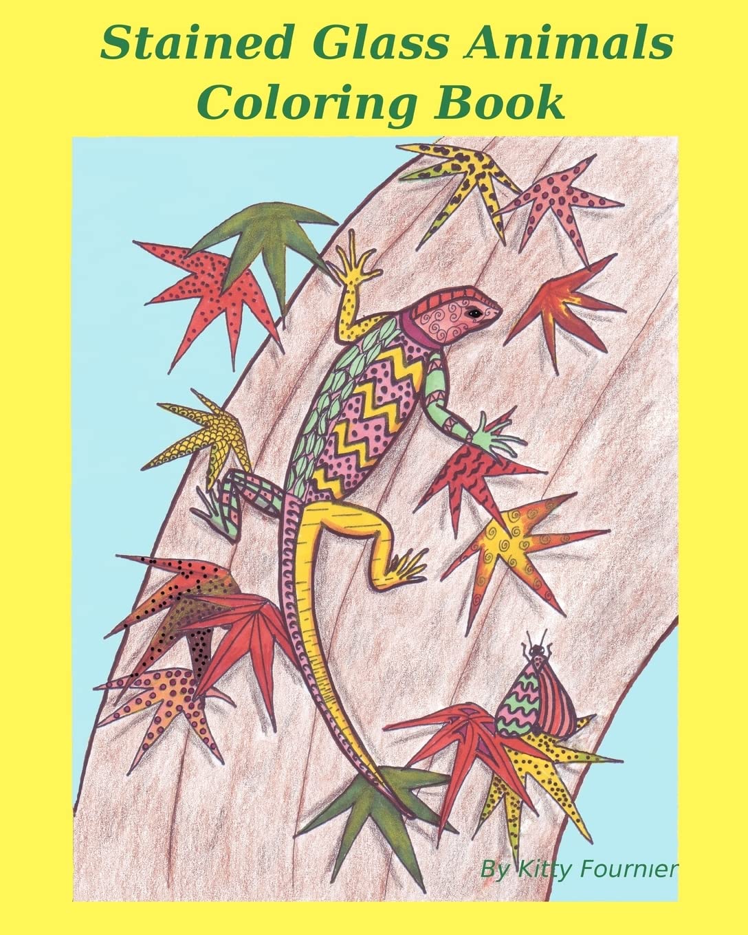 Stained Glass Animals: Coloring Book