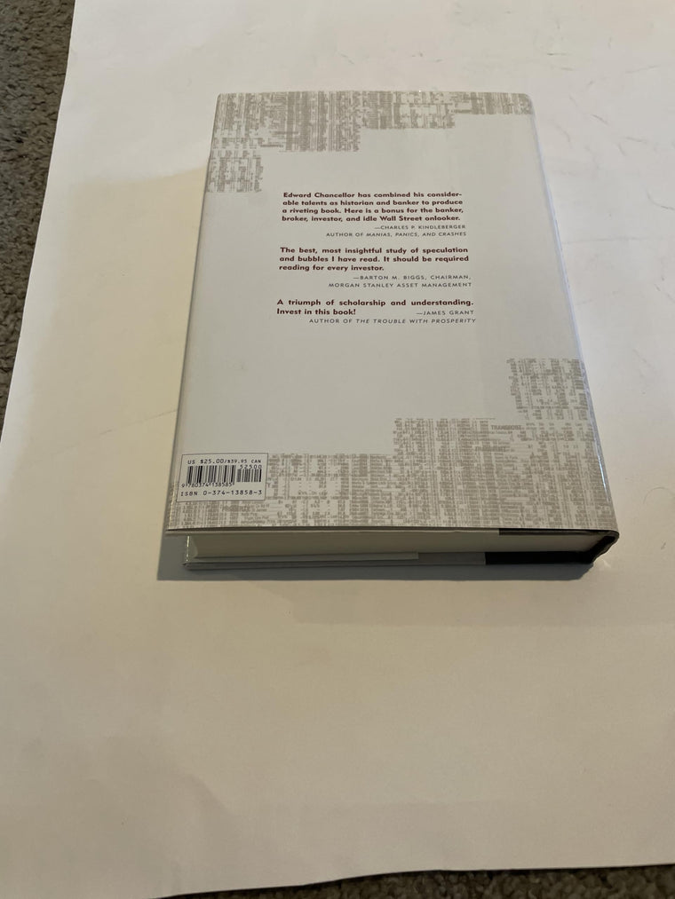 Devil Take the Hindmost: A History of Financial Speculation — back cover