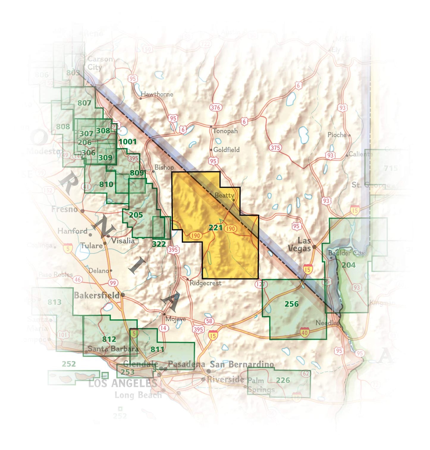 Death Valley National Park Map (National Geographic Trails Illustrated Map, 221)