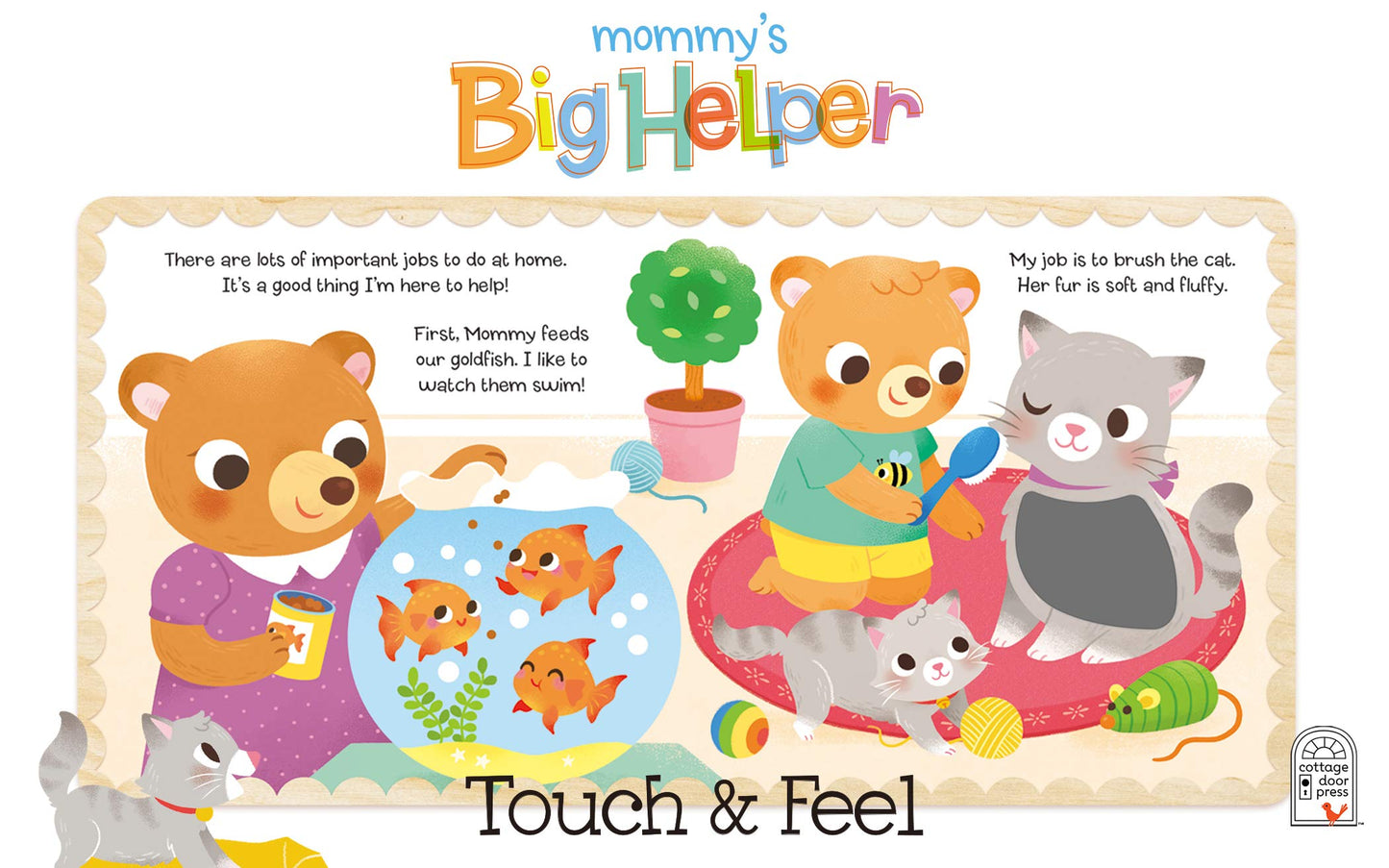 Mommy's Big Helper Touch & Feel Board Book, Ages 1-5