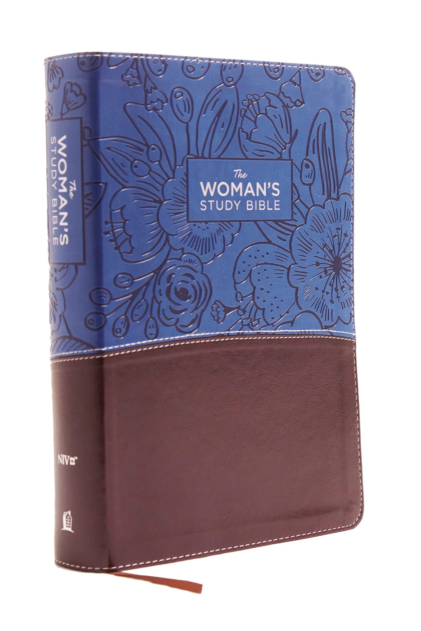 NIV, The Woman's Study Bible, Leathersoft, Blue/Brown, Full-