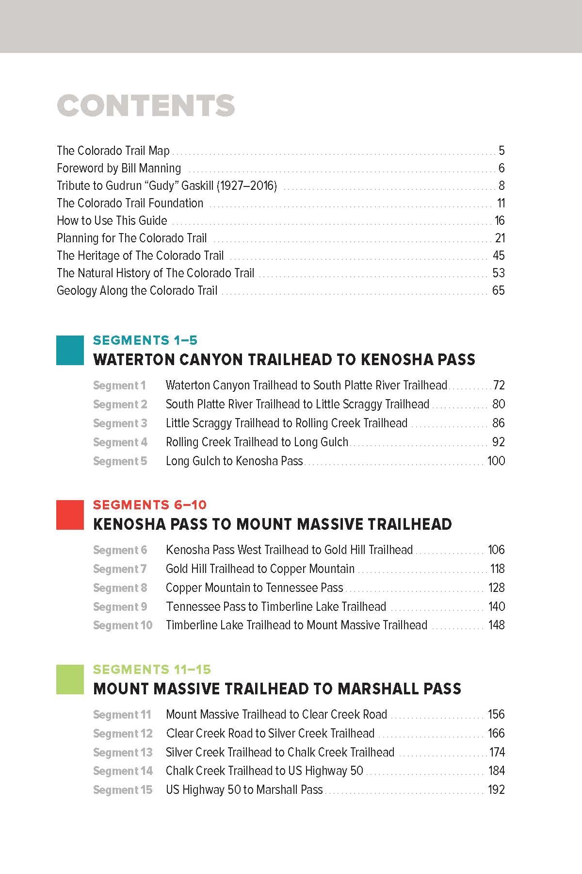 The Colorado Trail, 10th Edition (Colorado Mountain Club Guidebooks)
