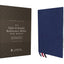 NIV, Side-Column Reference Bible (Deep Study at a Portable Size), Personal Size, Premium Goatskin Leather, Blue, Premier Collection, Art Gilded Edges, Comfort Print