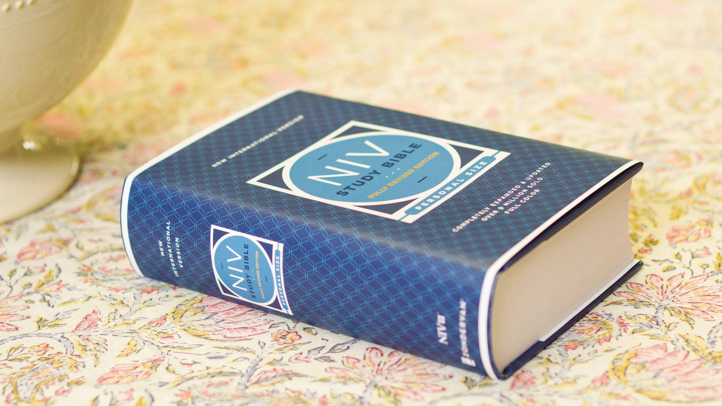 NIV Study Bible, Fully Revised Edition (Study Deeply. Believe Wholeheartedly.), Personal Size, Hardcover, Red Letter, Comfort Print