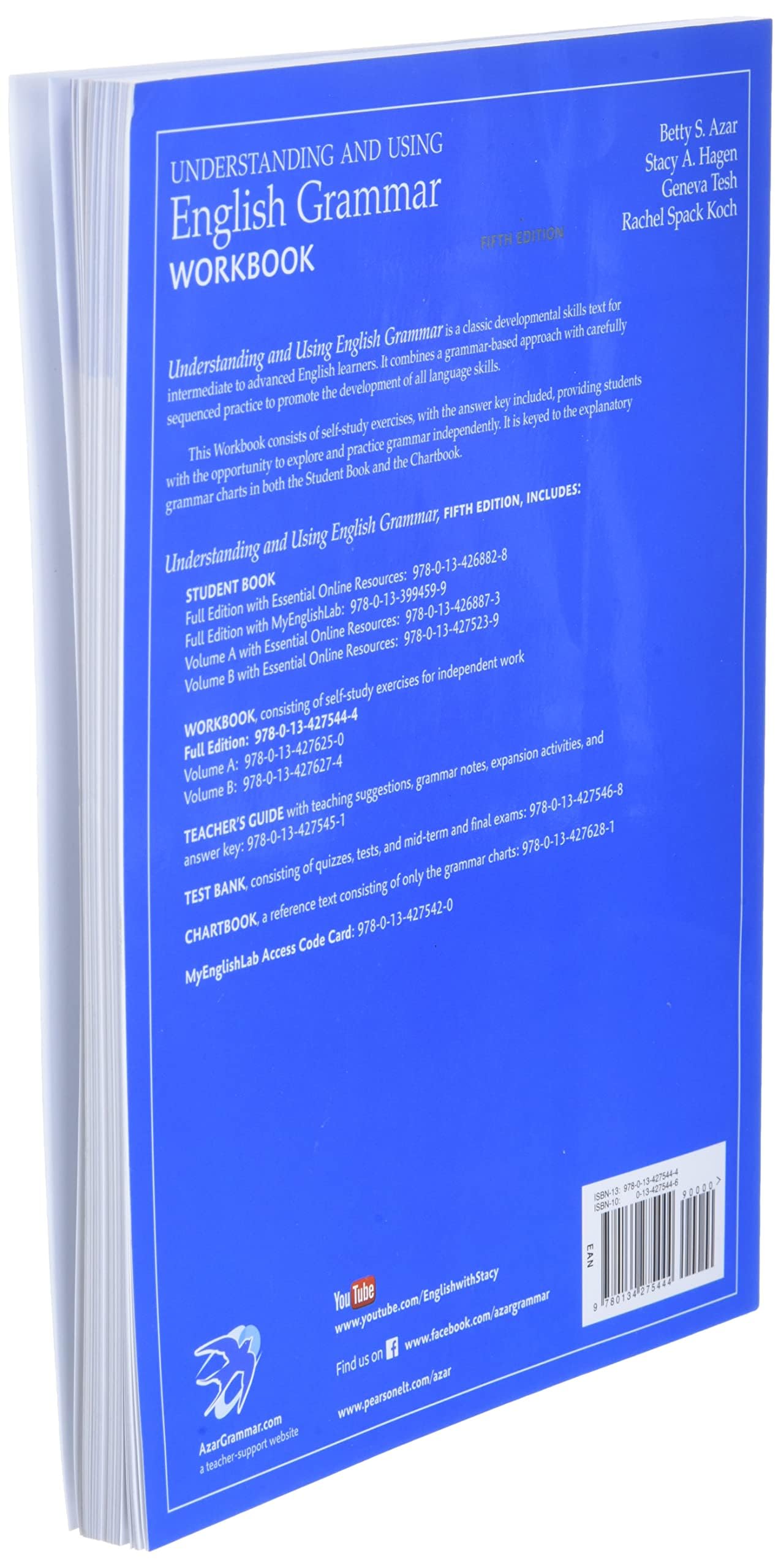Workbook, Understanding and Using English Grammar, 5th Edition