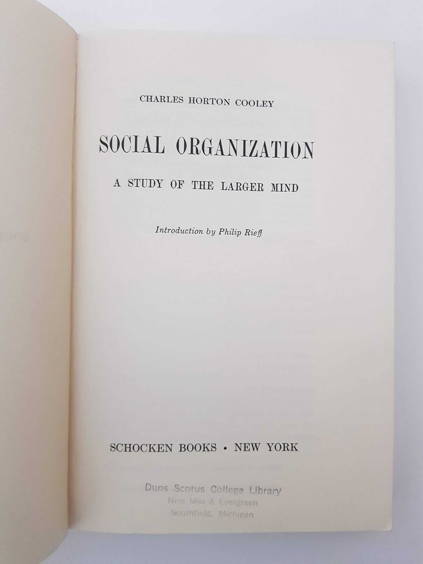 On Self and Social Organization (Heritage of Sociology Series)