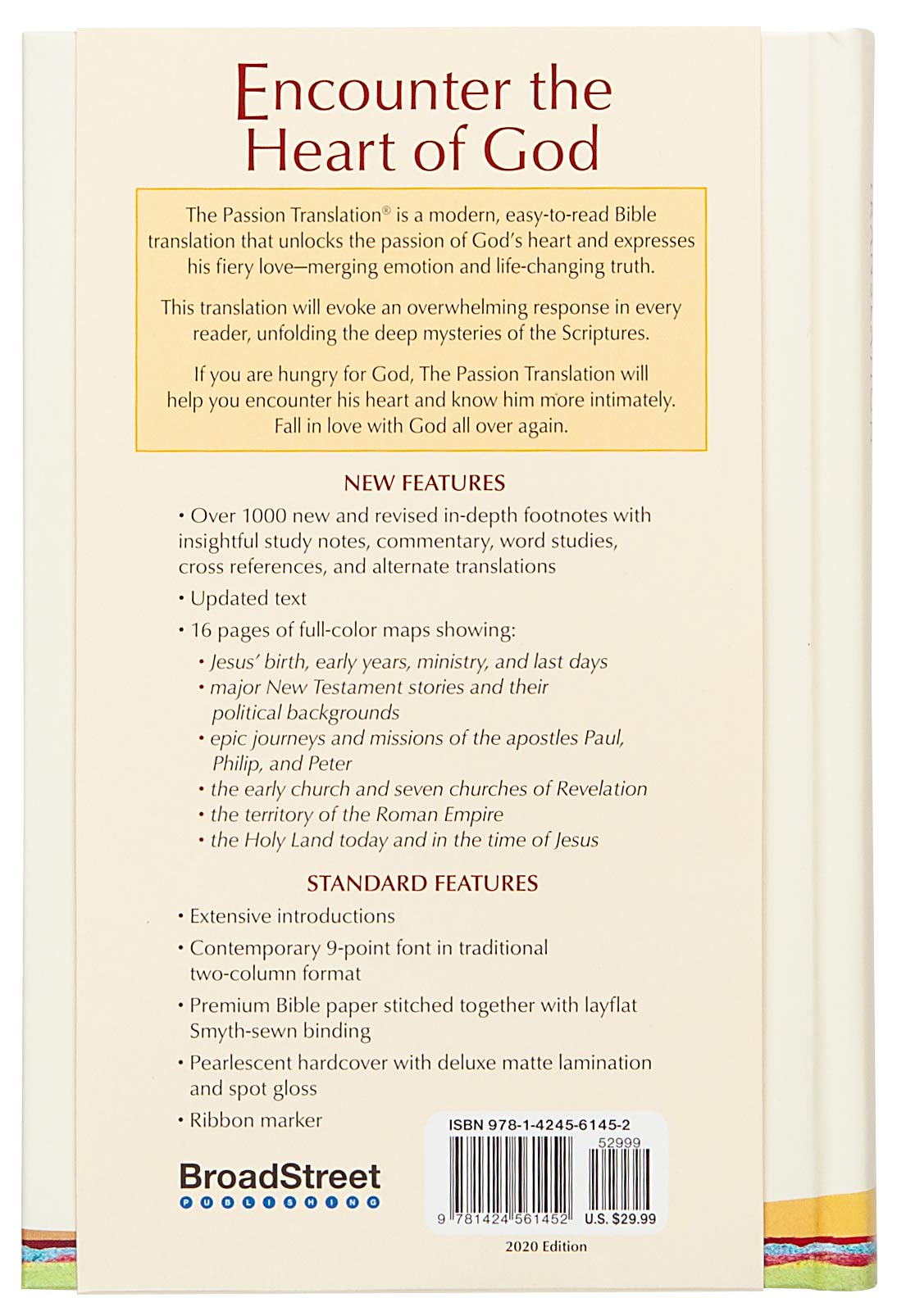 The Passion Translation New Testament (2020 Edition) HC Ivory: With Psalms, Proverbs, and Song of Songs (Hardcover) - A Perfect Gift for Confirmation, Holidays, and More