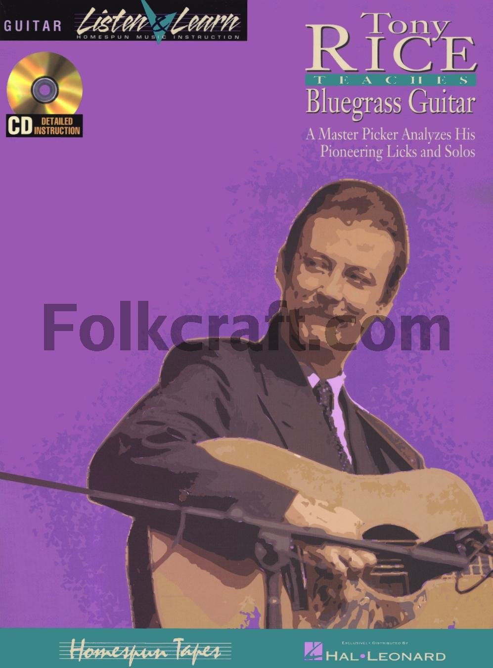 Tony Rice Teaches Bluegrass Guitar Book/Online Audio by Rice