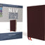 NIV, Thinline Reference Bible (Deep Study at a Portable Size), Large Print, Bonded Leather, Burgundy, Red Letter, Comfort Print
