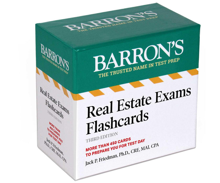 Real Estate Exams Flashcards, Third Edition: Up-to-Date Review (Barron's Test Prep)