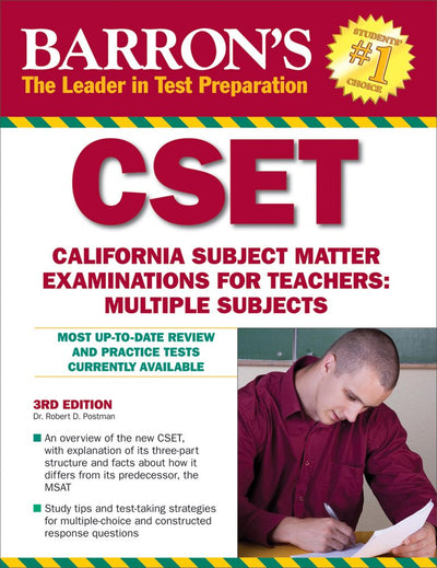 Barron's CSET: California Subject Matter Exams for Teachers: Multiple Subjects