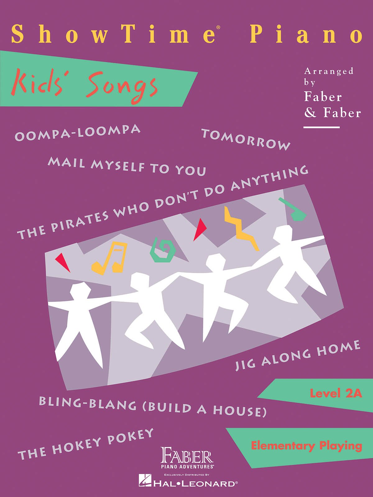 ShowTime Piano: Kids Songs Level 2A  Beginner Elementary Piano Sheet Music Book for Children  Fun and Easy Piano Songbook for Students with Popular Tunes  Faber Piano Adventures Method