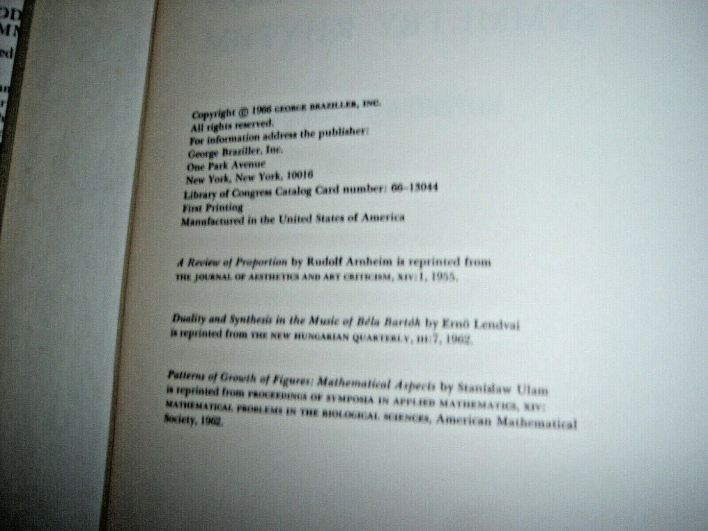 Module, Proportion, Symmetry, Rhythm (Vision + Value Series)
