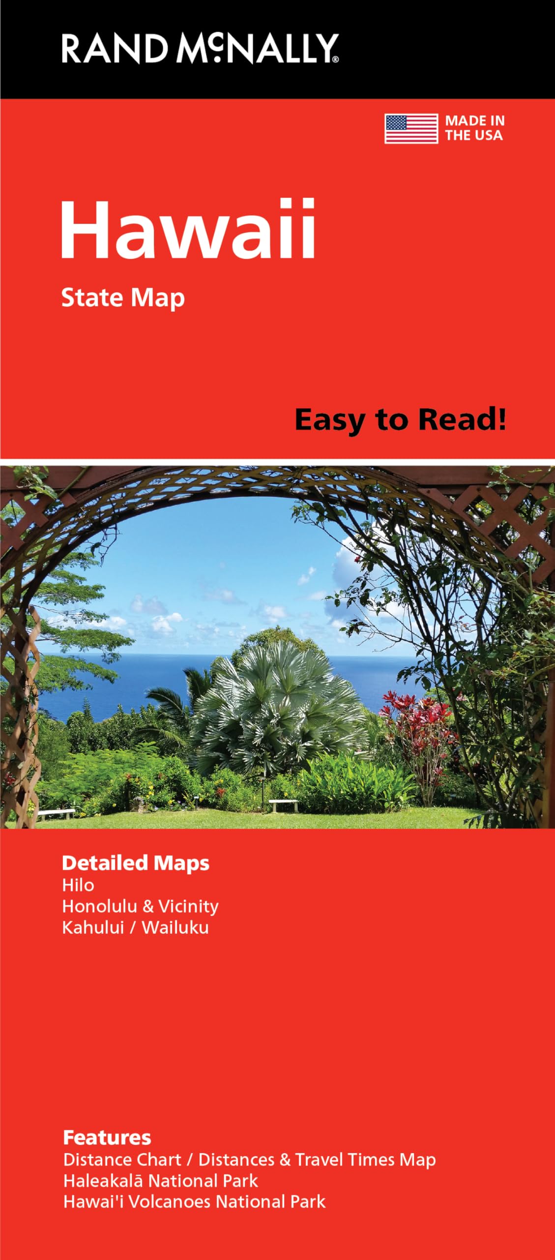 Rand McNally Easy to Read: Hawaii State Map