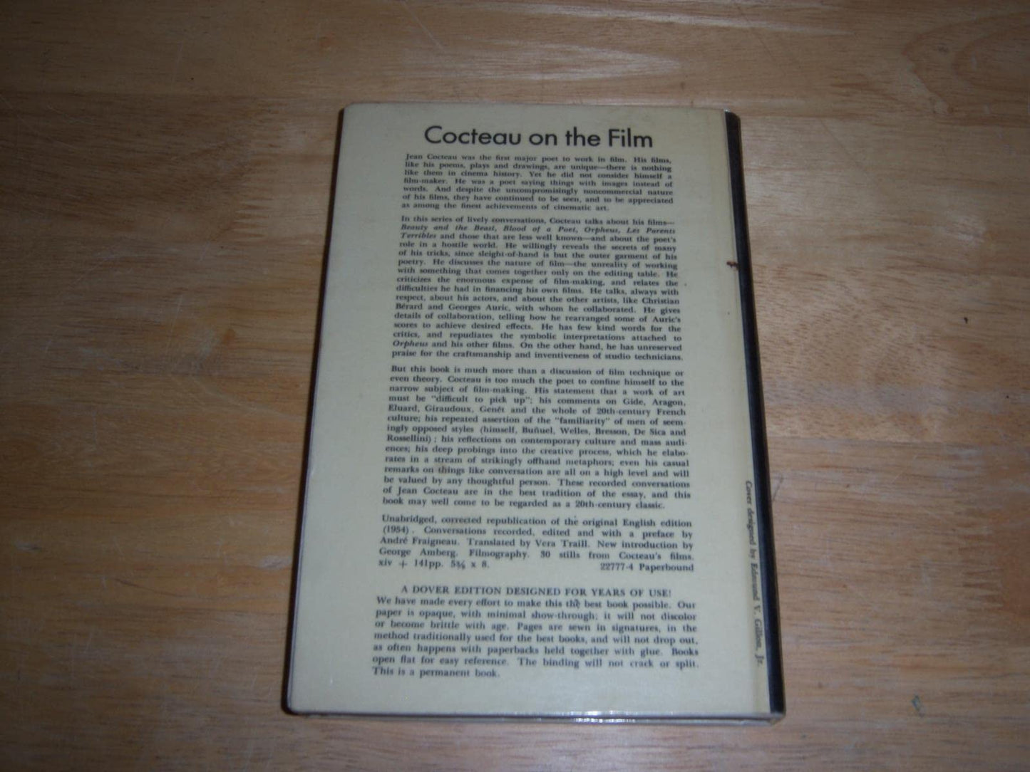 Cocteau on the film; by Cocteau, Jean