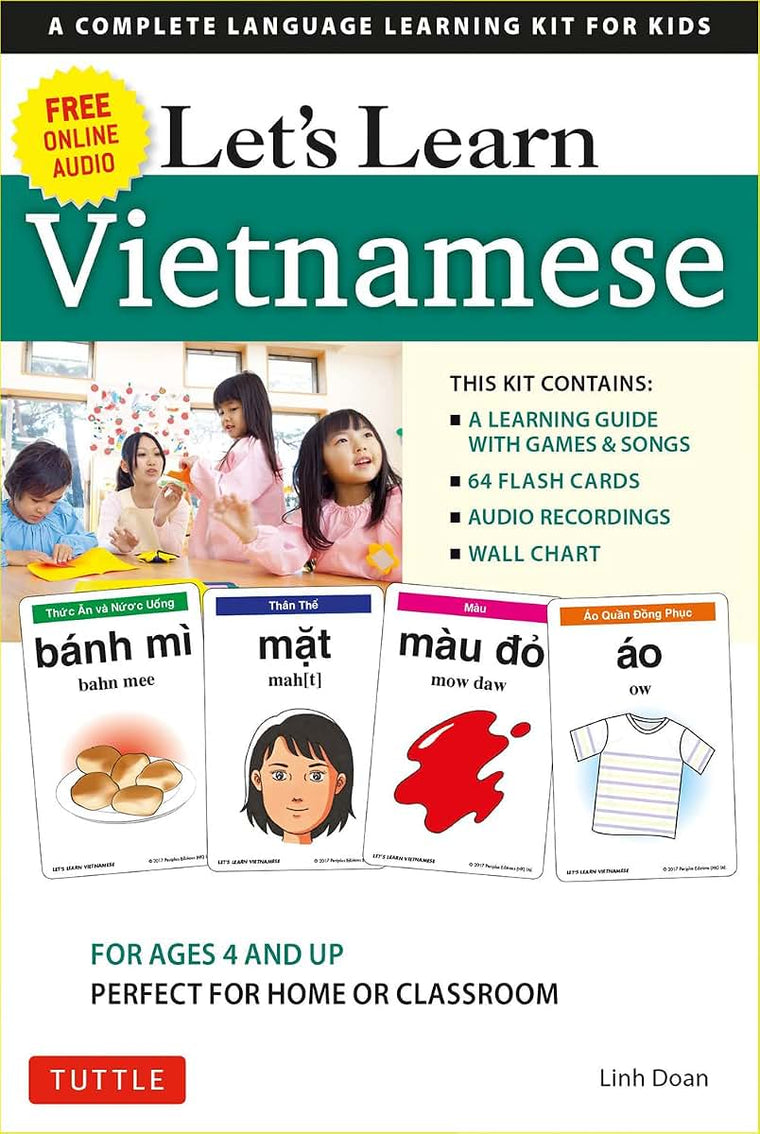 Let's Learn Vietnamese Kit: A Complete Language Learning Kit for Kids (64 Flash Cards, Audio CD, Games & Songs, Learning Guide and Wall Chart)