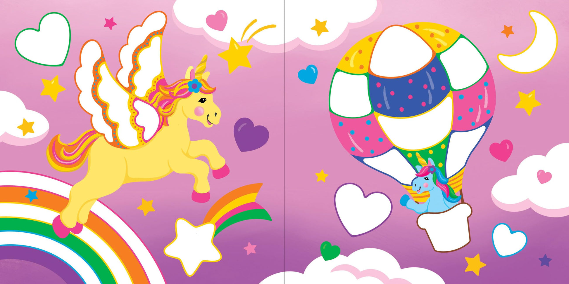 Color-By-Dots Sticker Book - Unicorns (Over 1,900 dot stickers to created incredible scenes)