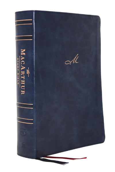 NKJV, MacArthur Study Bible, Blue Leathersoft, Comfort Print: Unleashing God's Truth One Verse at a Time (Holy Bible, New King James Version)