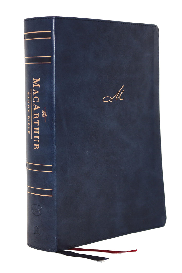 NKJV, MacArthur Study Bible, Blue Leathersoft, Comfort Print: Unleashing God's Truth One Verse at a Time (Holy Bible, New King James Version)