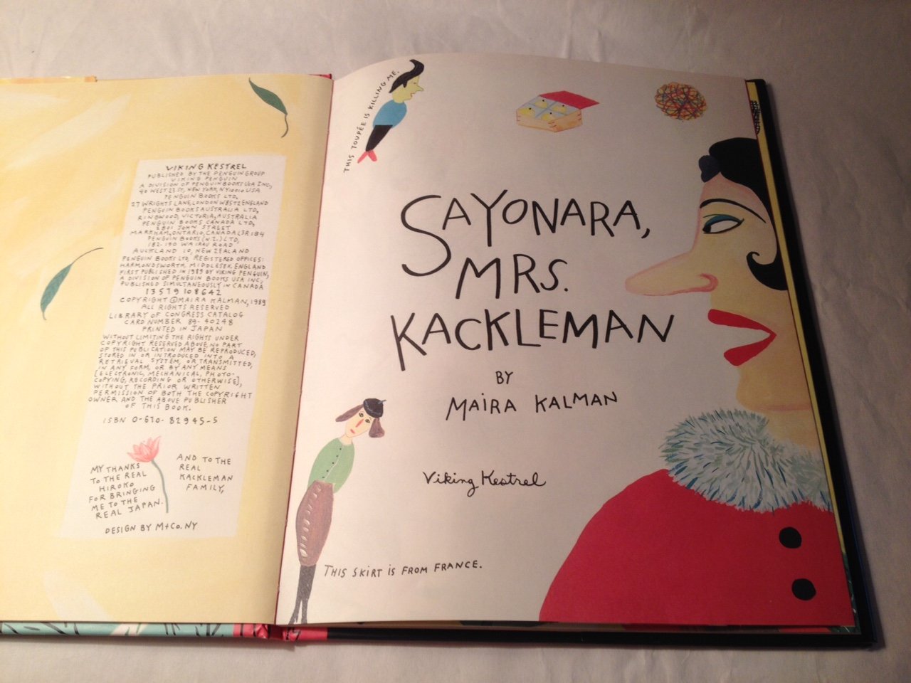 Sayonara, Mrs. Kackleman