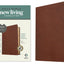 NLT Thinline Center-Column Reference Bible, Filament-Enabled Edition (LeatherLike, Rustic Brown, Indexed, Red Letter)